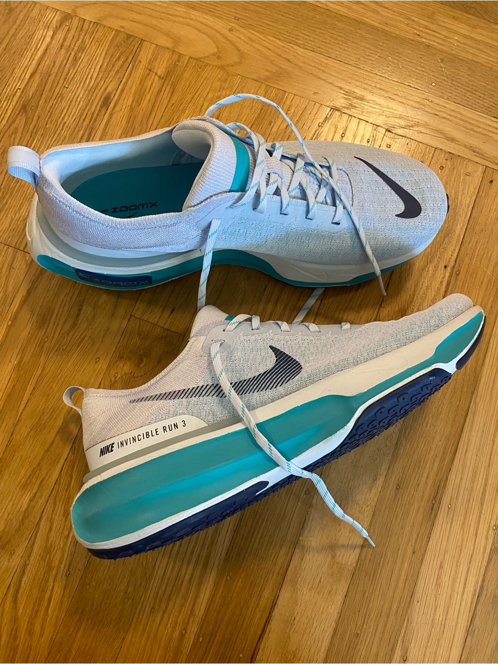 NEW Nike ZoomX Invincible Run Flyknit 3 Blue Tint Men's Running Shoes
